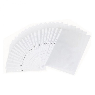 Folie protectie pentru documente A5, 80 microni, 50 buc/set, Optima - transparent