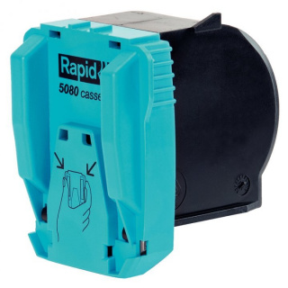 Capse Rapid 5080, pentru capsator electric, 2-80 coli, 5000 buc/caseta