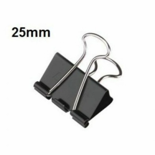 Clip hartie 25mm, 12buc/cutie, Office Products - negru_0