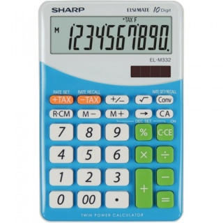 Calculator de birou, 10 digits, 149 x 100 x 27 mm, dual power, SHARP