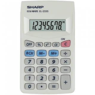 Calculator de buzunar, 8 digits, 103 x 60 x 8 mm, SHARP