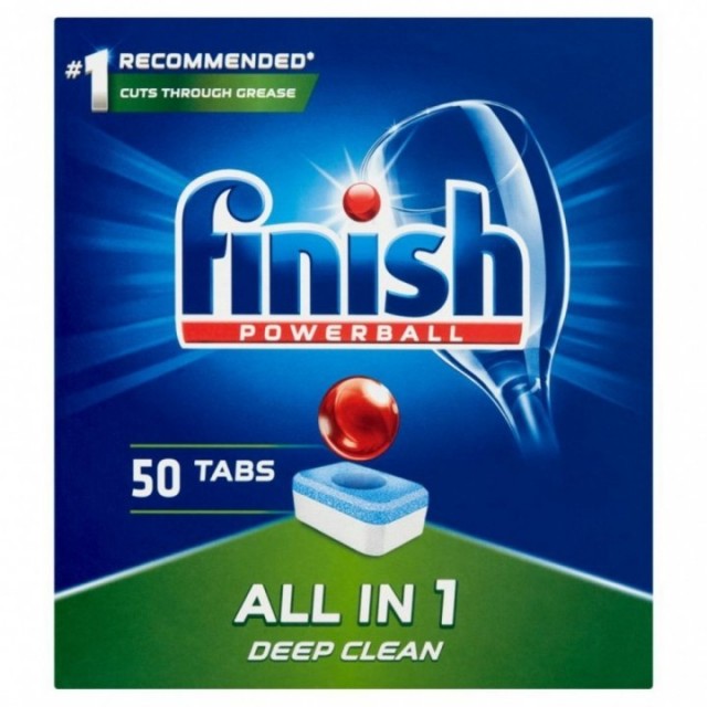 Tablete detergent pentru masina de spalat vase FINISH All-in-one, 50buc/cutie