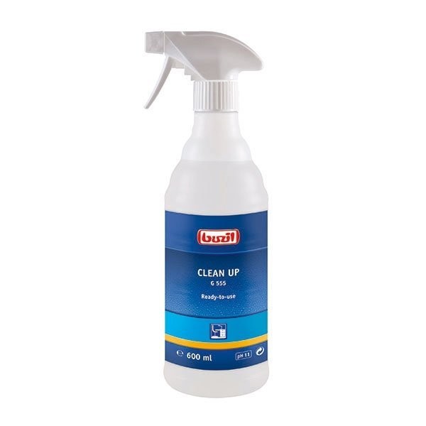 Detergent industrial (alcalin) suprafete rezistente la apa G555 Clean-Up 600 ml